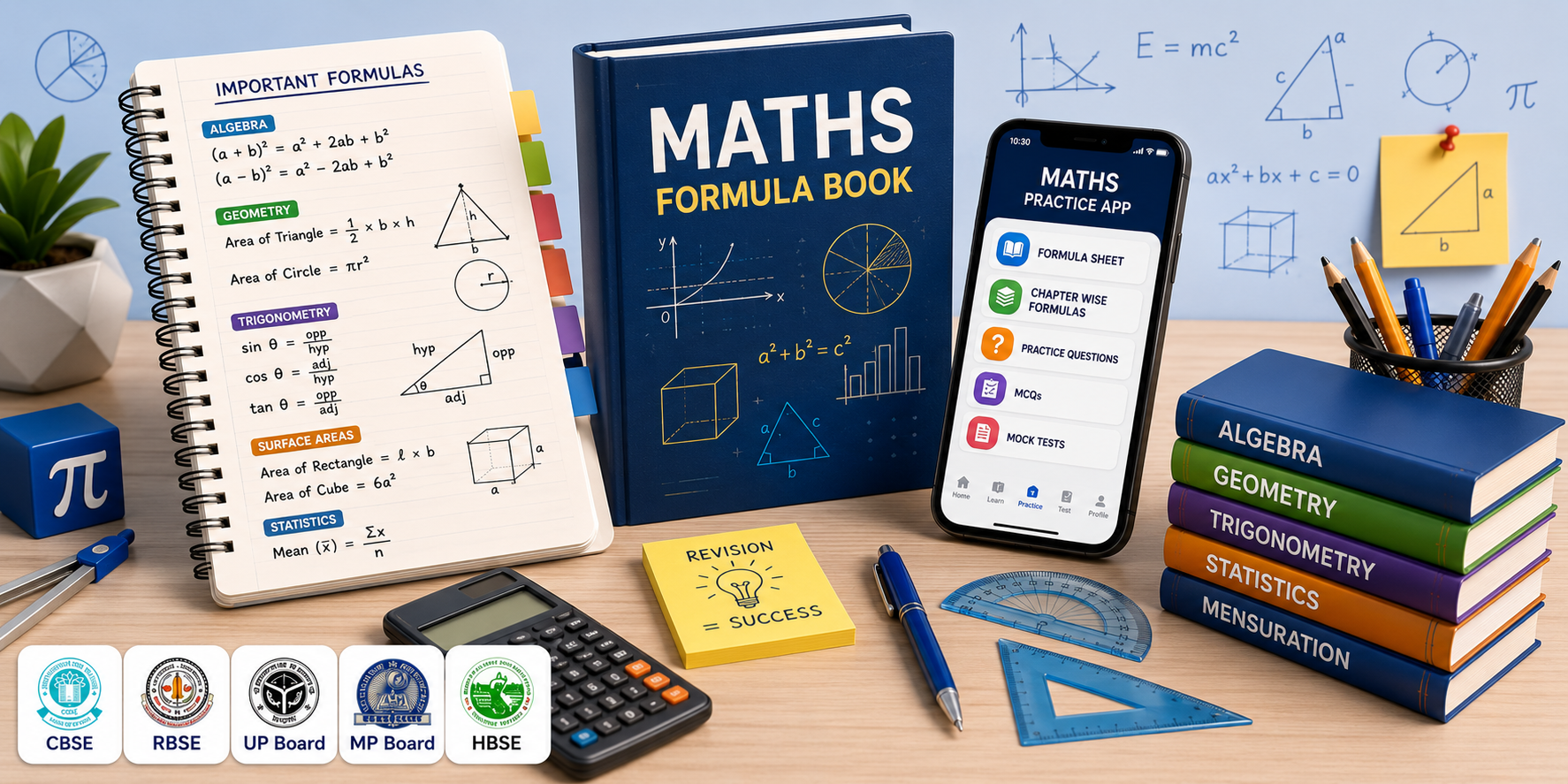 AI Quiz Dashboard — Formula Learning Screen — Student Progress Analytics