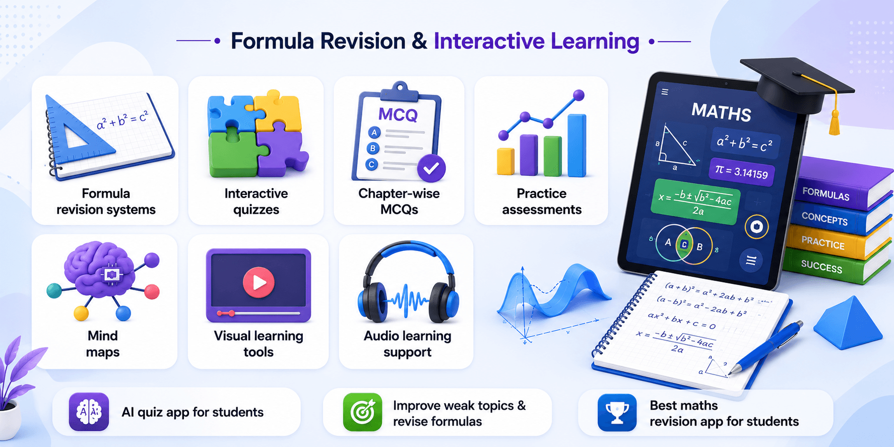 Method Maths Formulas Maths Practice App for Class 10 - ToppersSky
