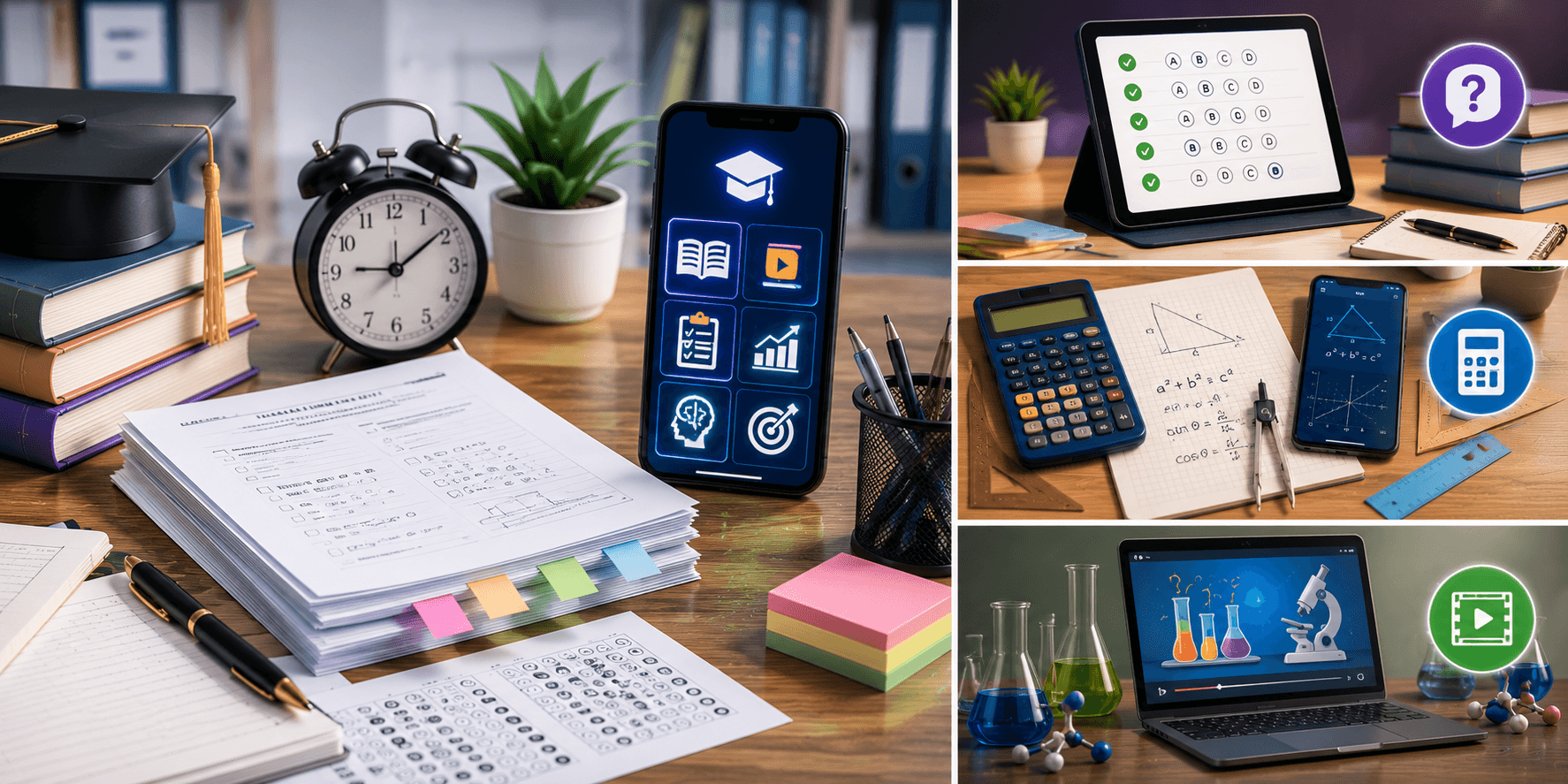 AI Quiz Dashboard - Learning Analytics Screen