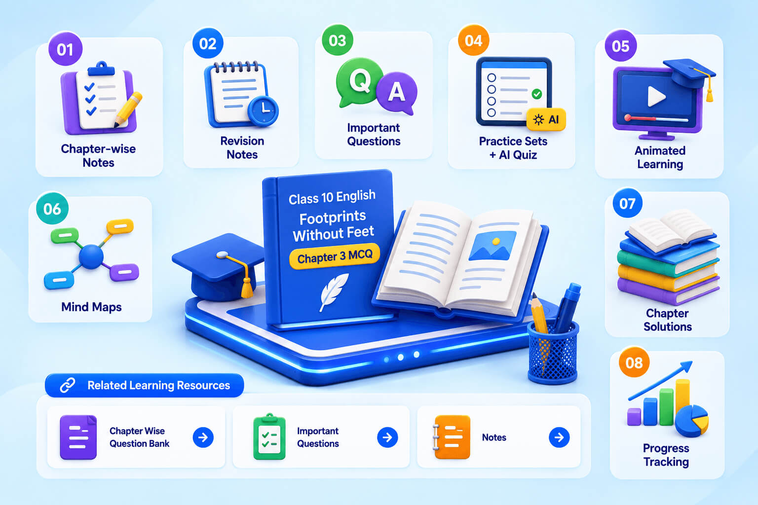 English Learning Dashboard - Notes Screen - Mind Maps - Performance Analytics