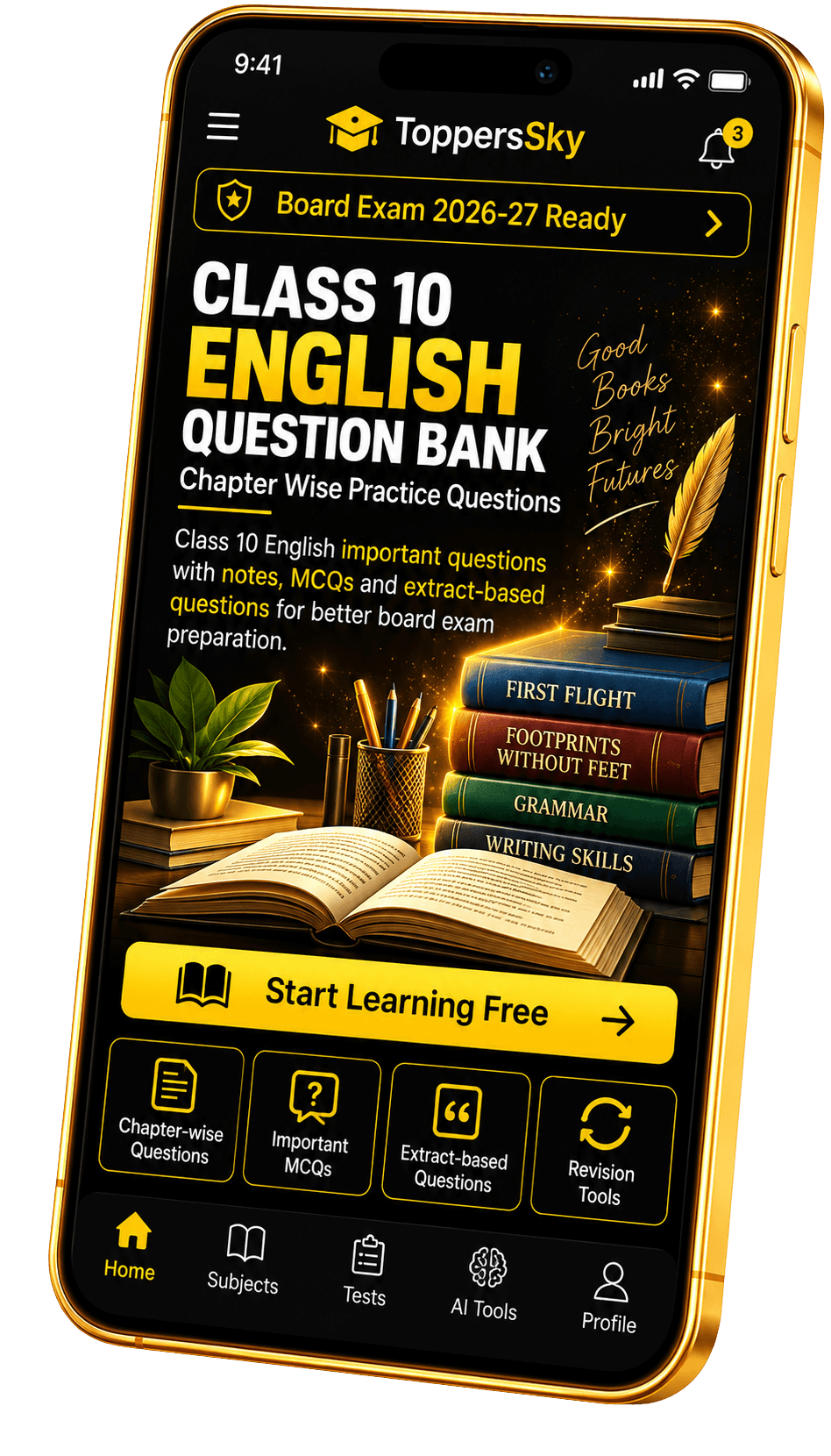 Class 10 English Question Bank Banner