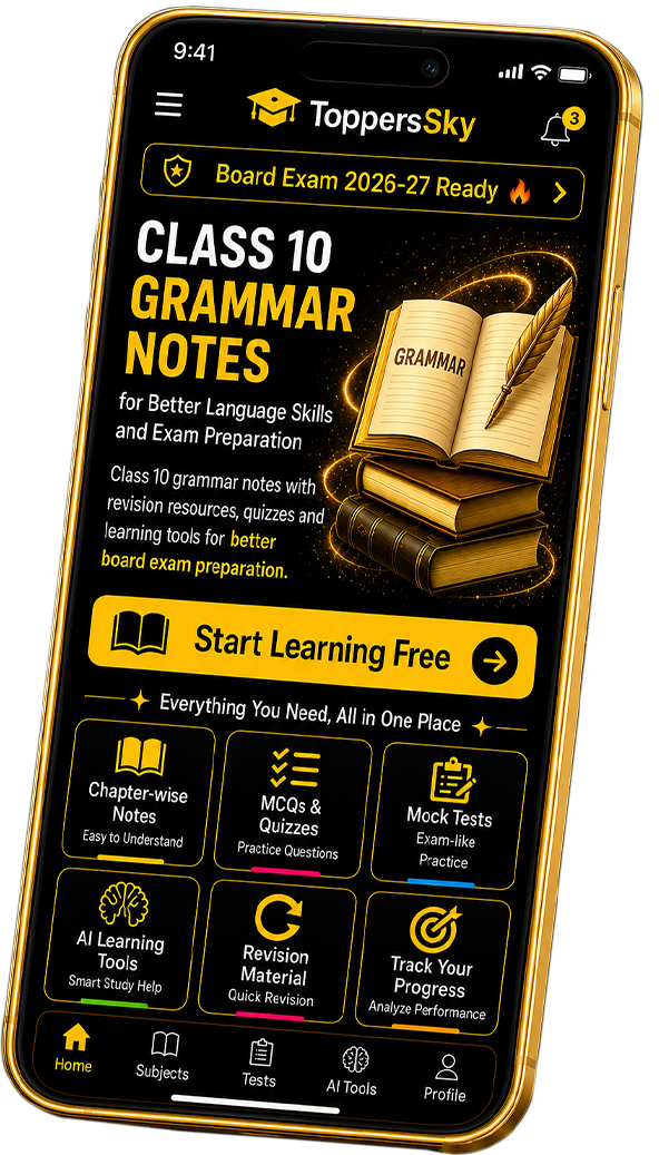 Class 10 Grammar Notes