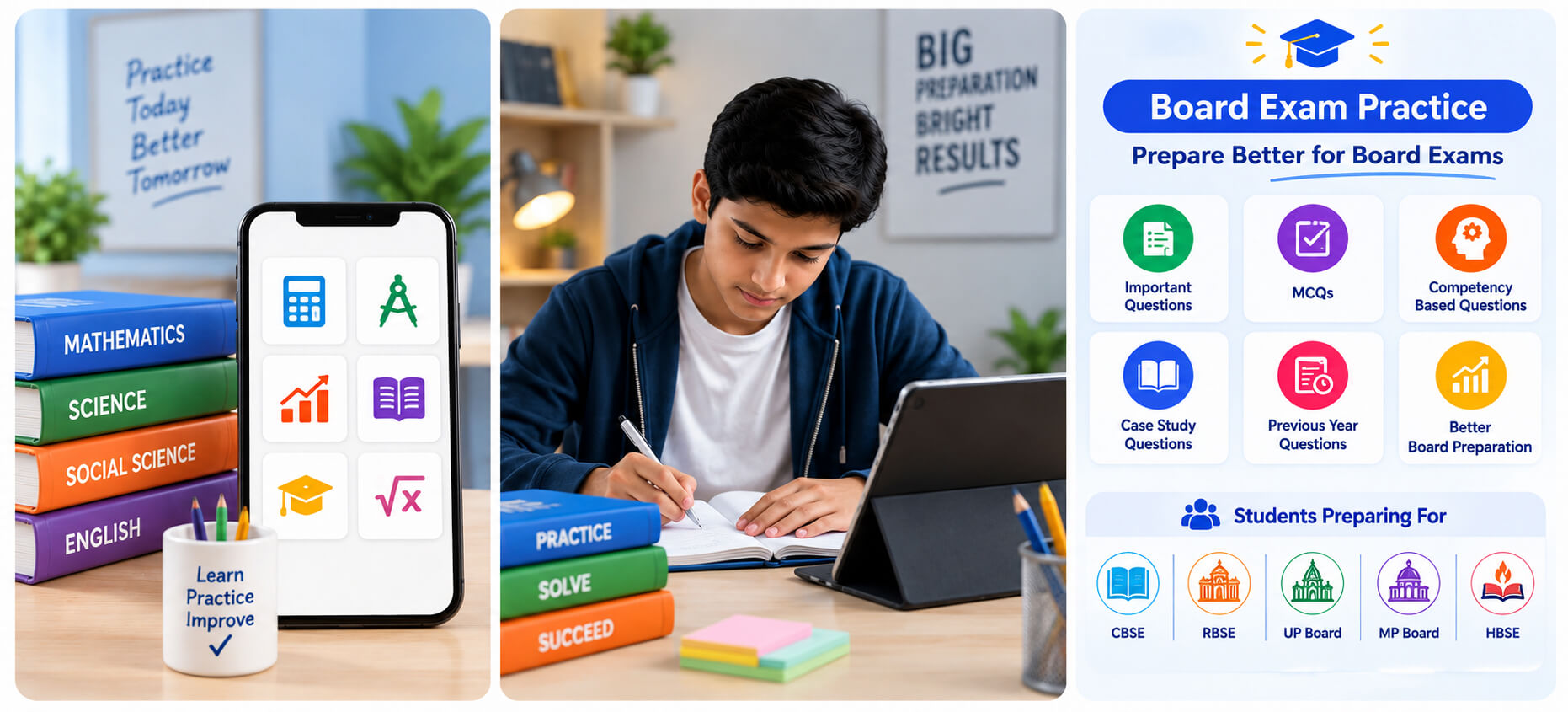 Maths Success Banner - Student Achievement - Board Preparation Dashboard