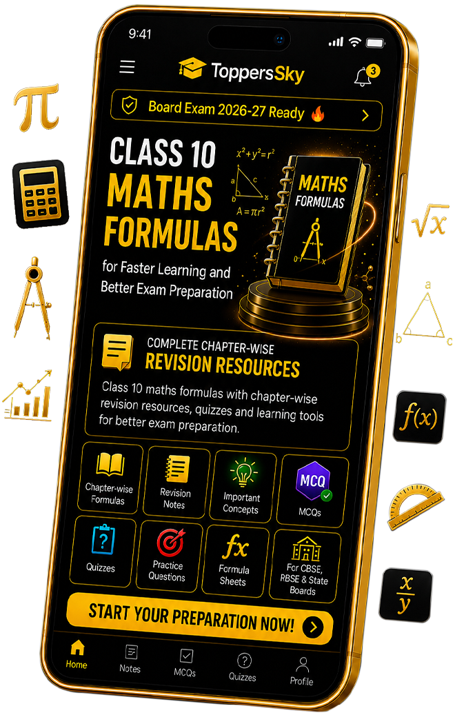 Class 10 Maths Formulas