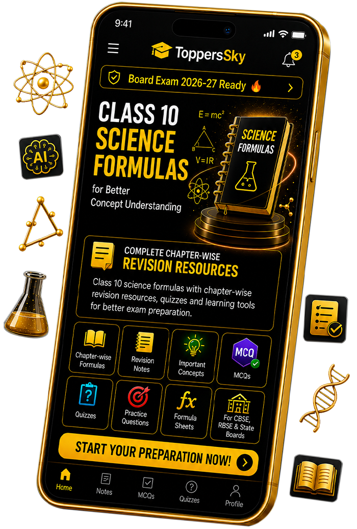 Class 10 Science Formulas