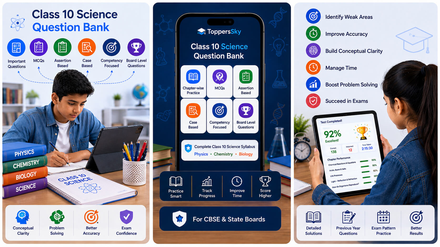 Class 10 Science Question Bank Banner