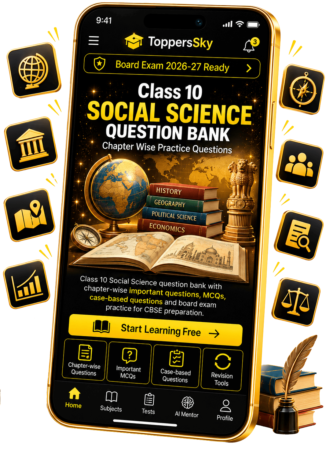 Class 10 Social Science Question Bank Banner