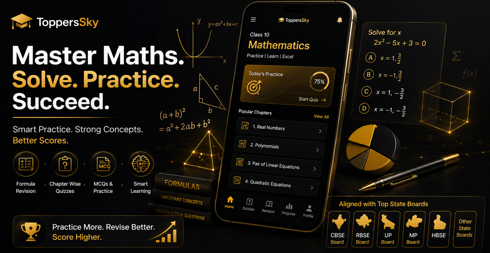 Maths Practice App for Class 10