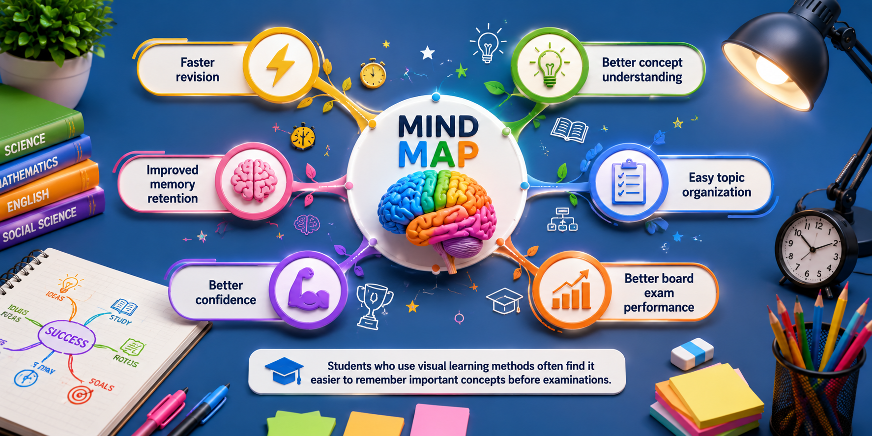 Mind Map Dashboard — Student Using Mind Maps — Visual Learning Analytics