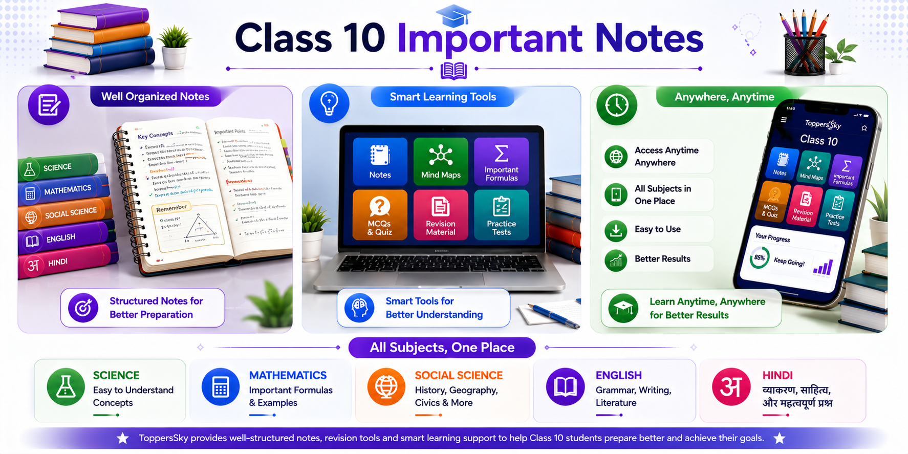 Class 10 Subject Wise Notes