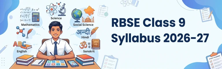 RBSE Class 9 Syllabus (2026-27) – Complete Subject-Wise Syllabus