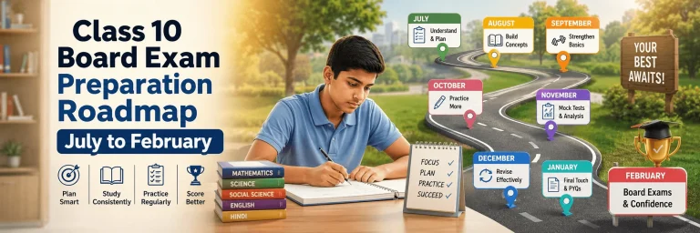 Class 10 Board Exam Preparation Roadmap July to February