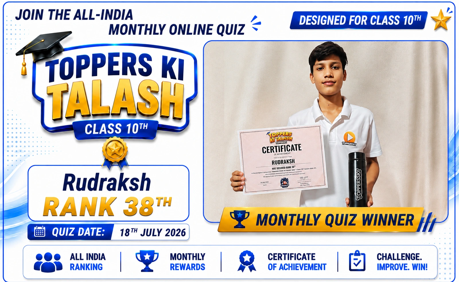 ToppersSky achiever Rudraksh