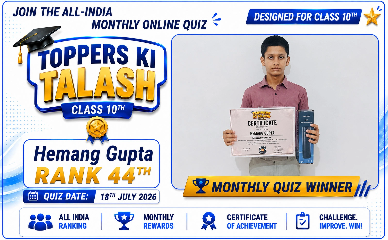 ToppersSky achiever Hemang Gupta