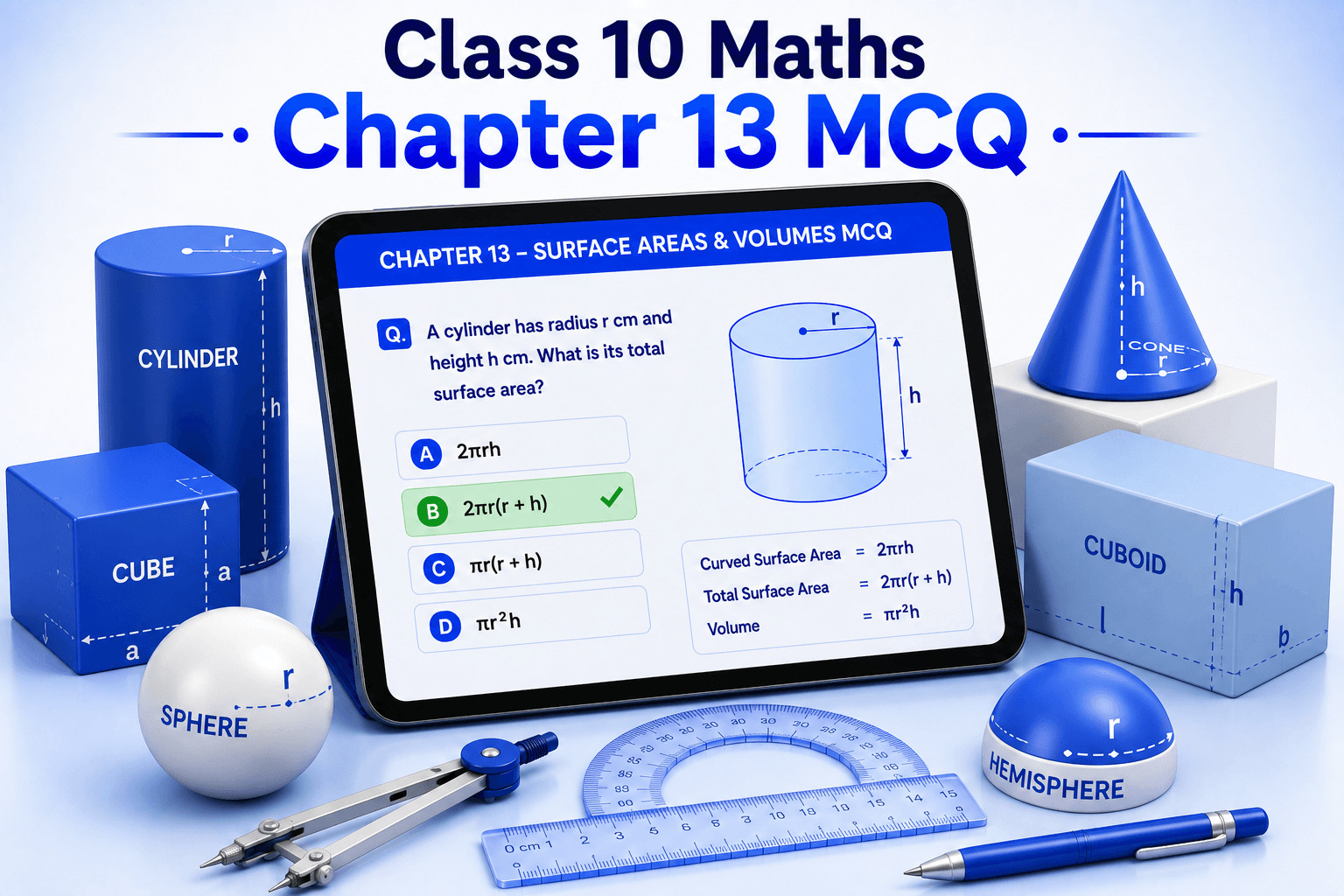 Class 10 Maths Chapter 13 MCQ