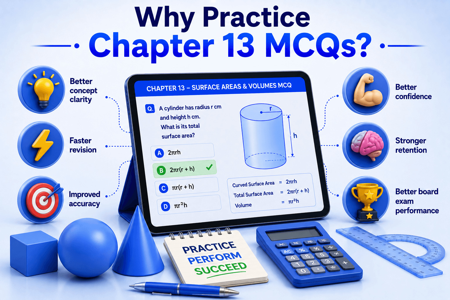 Maths Quiz Dashboard - Student Solving MCQs - Learning Progress Analytics