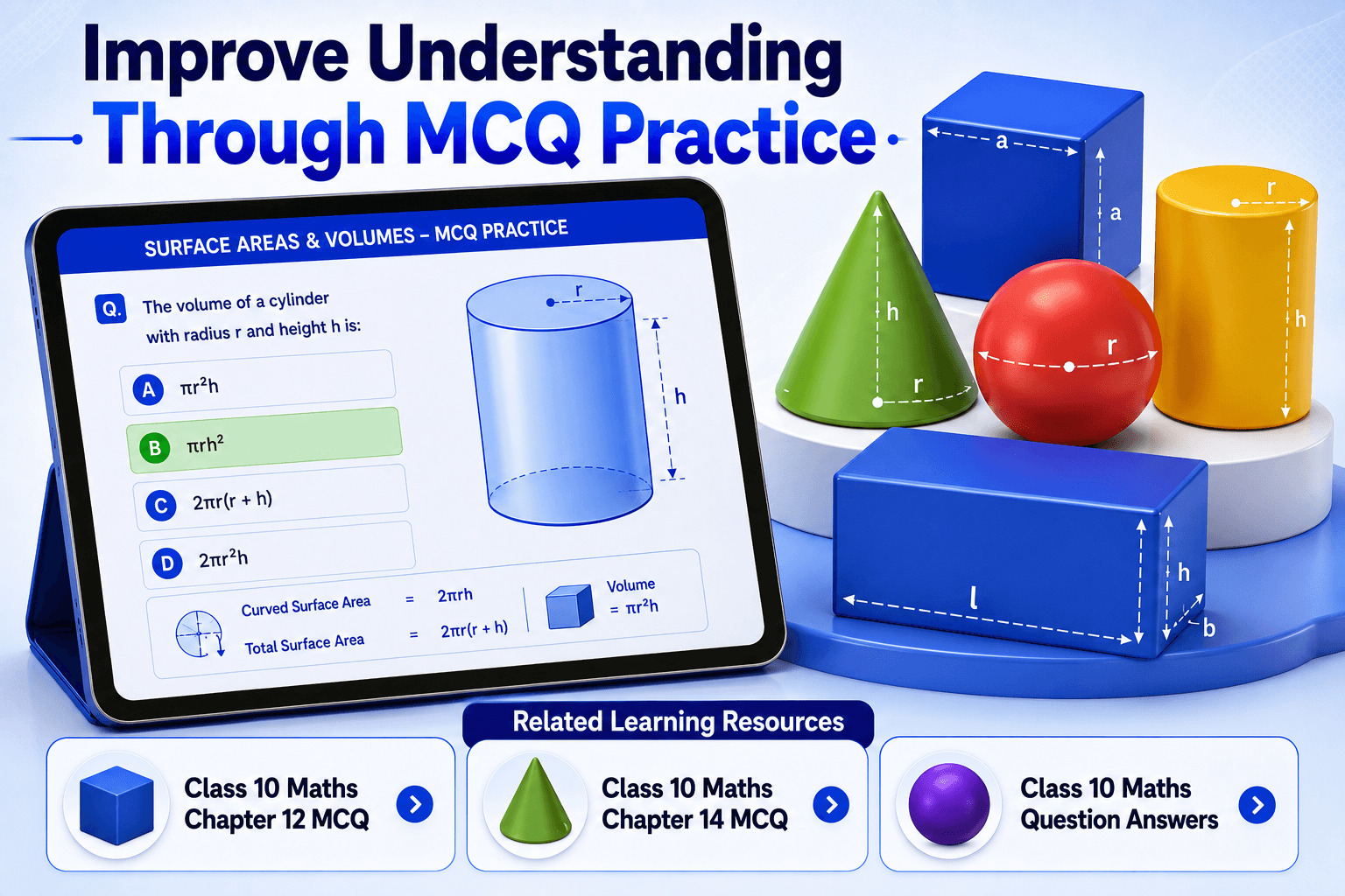 MCQ Practice Screen - AI Quiz Dashboard - Student Analytics