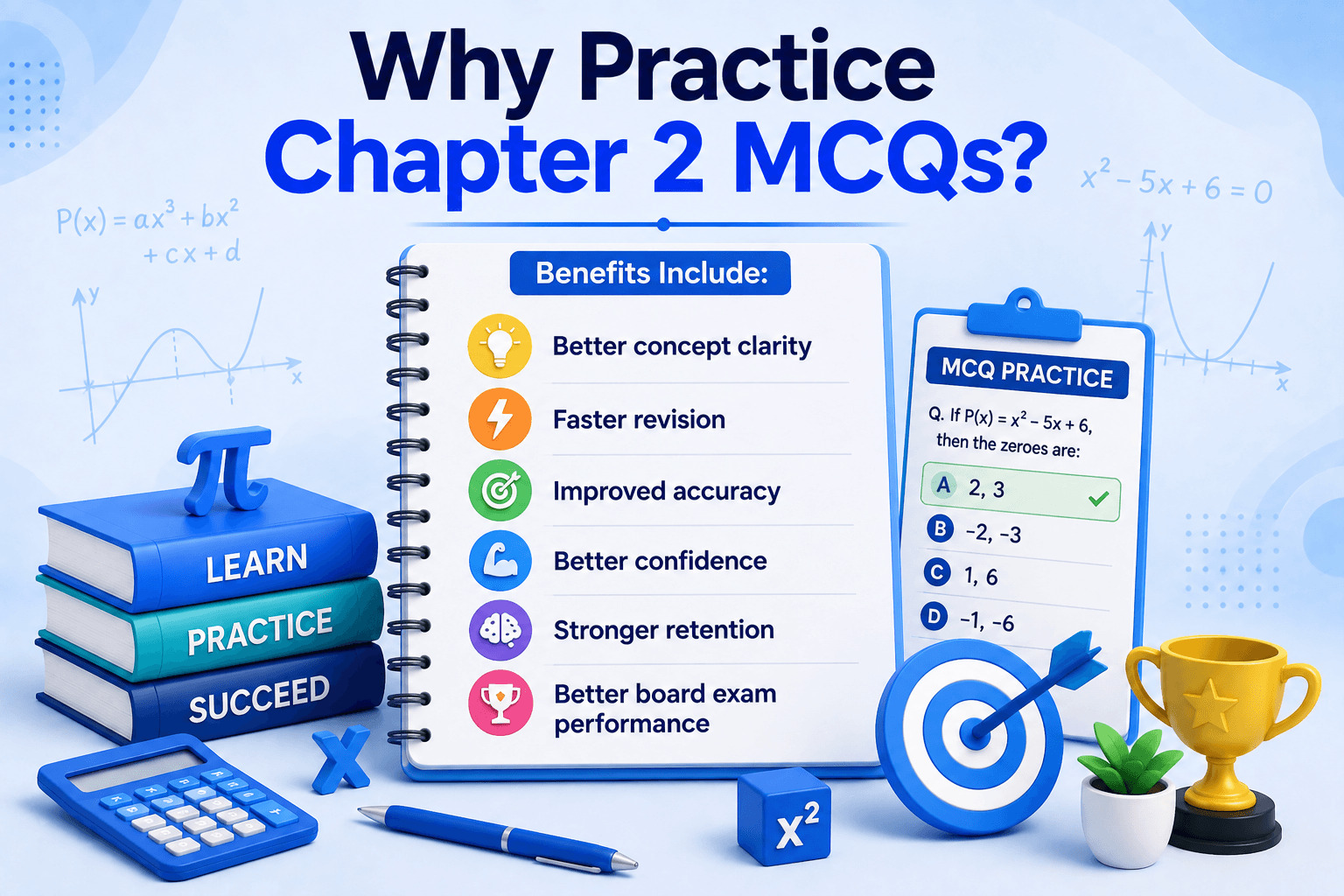 Maths Quiz Dashboard - Student Solving MCQs - Learning Progress Analytics