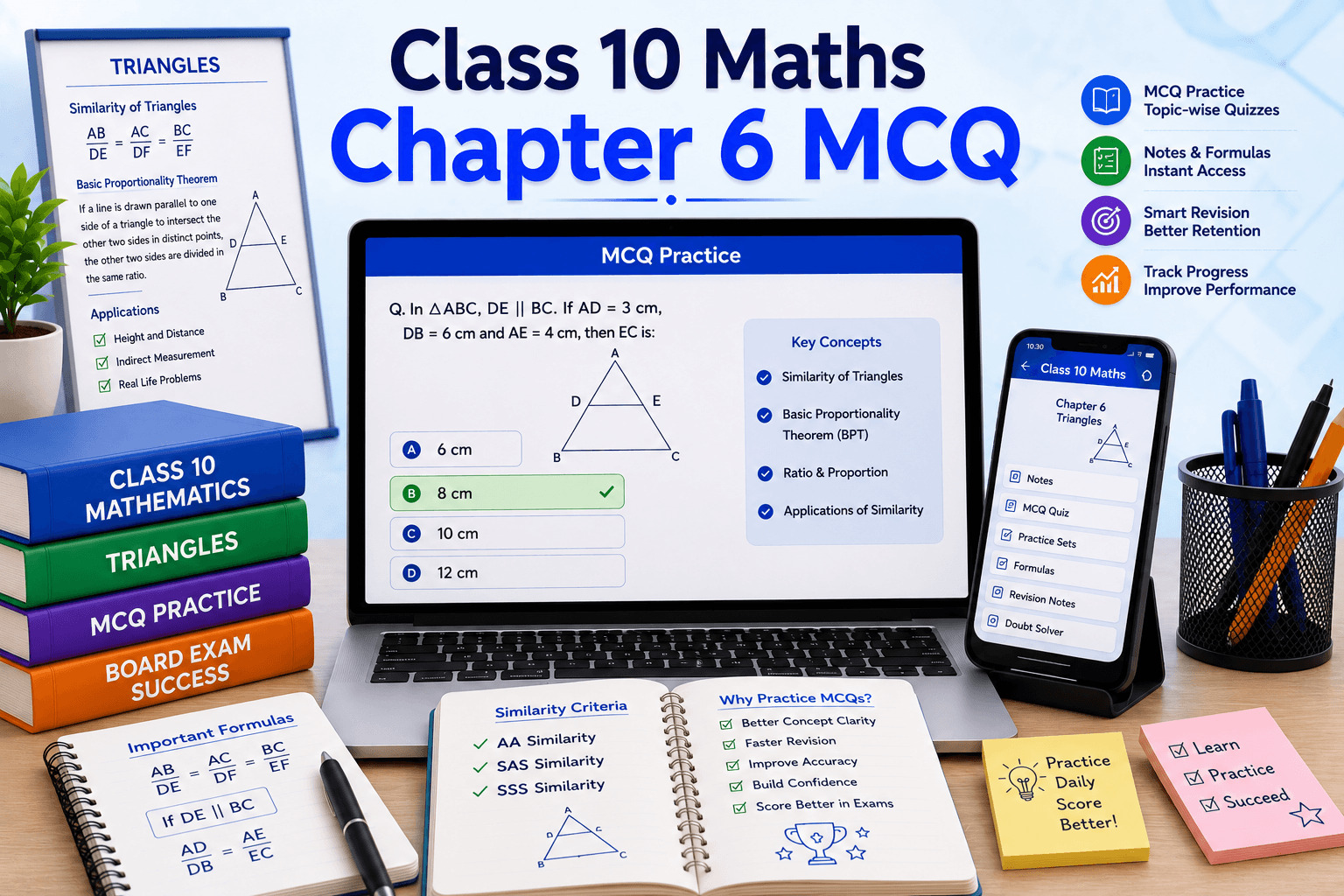 Class 10 Maths Chapter 6 MCQ