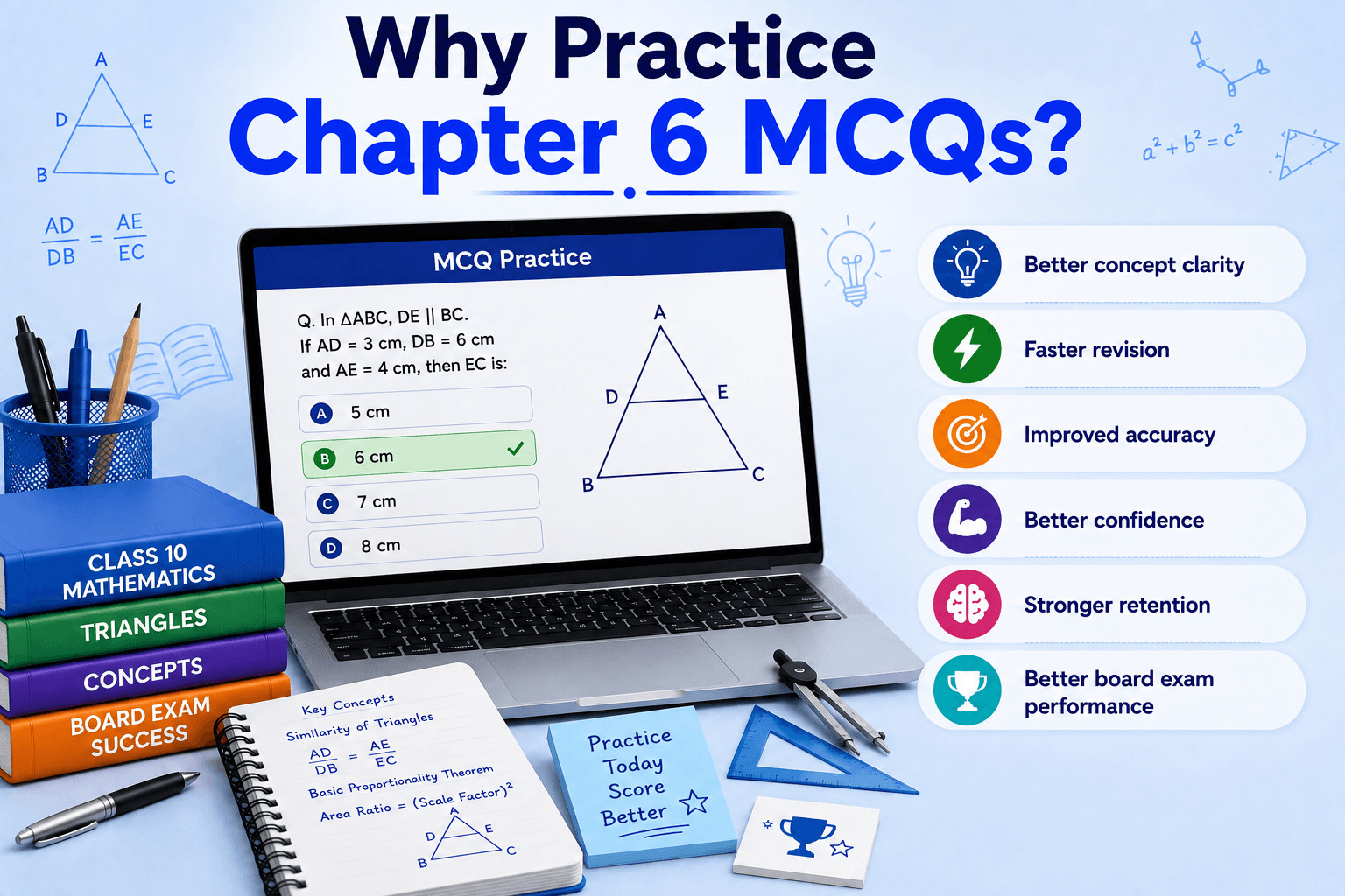 Maths Quiz Dashboard - Student Solving MCQs - Learning Progress Analytics