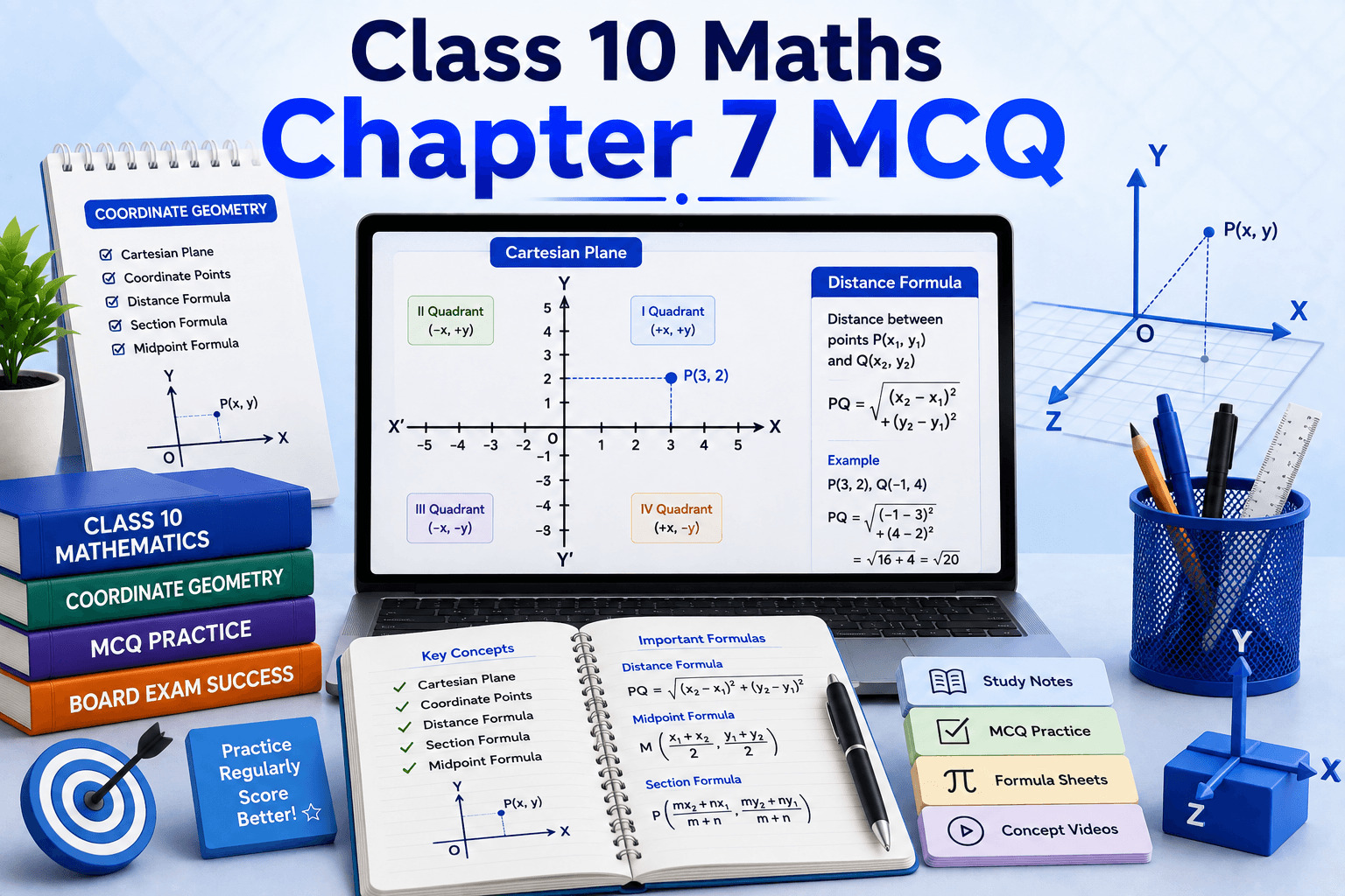 Class 10 Maths Chapter 7 MCQ