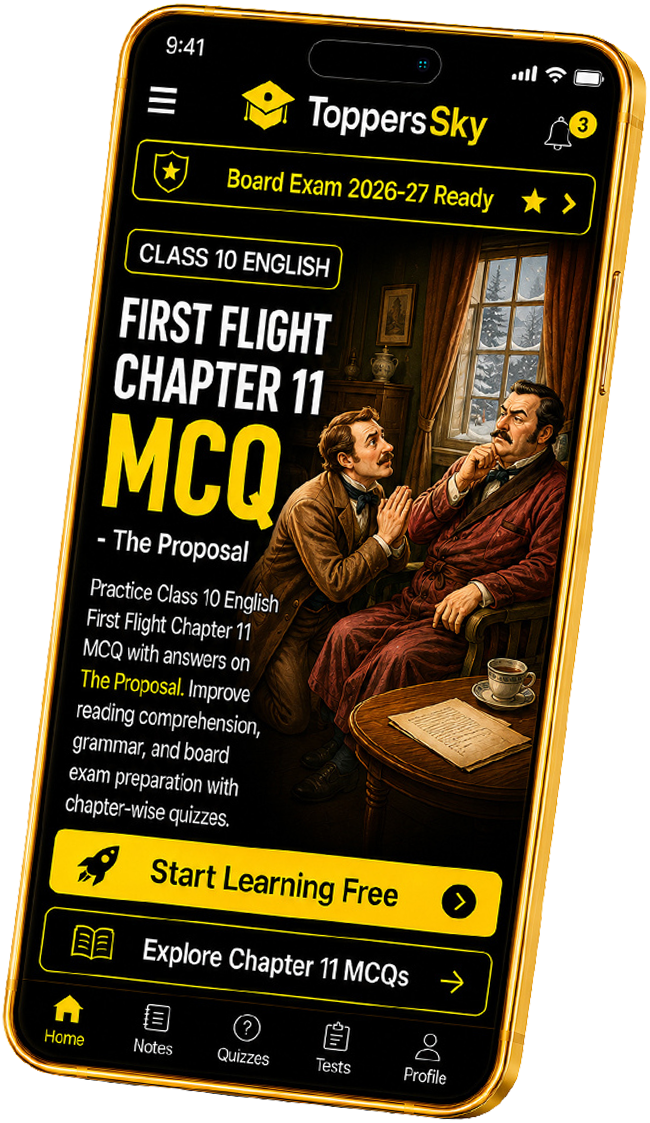 Class 10 English First Flight Chapter 11 MCQ