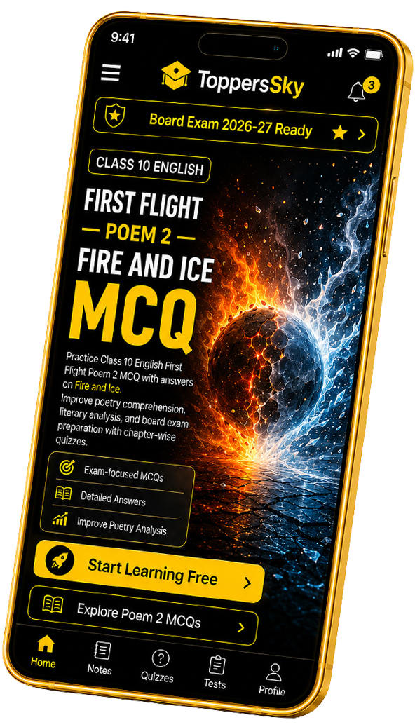 Class 10 English First Flight Poem 2 MCQ
