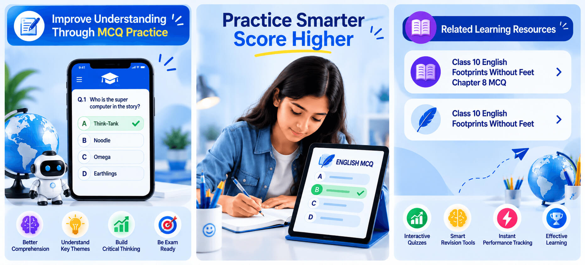 AI Quiz Dashboard - Interactive Learning Screen - Student Performance Dashboard