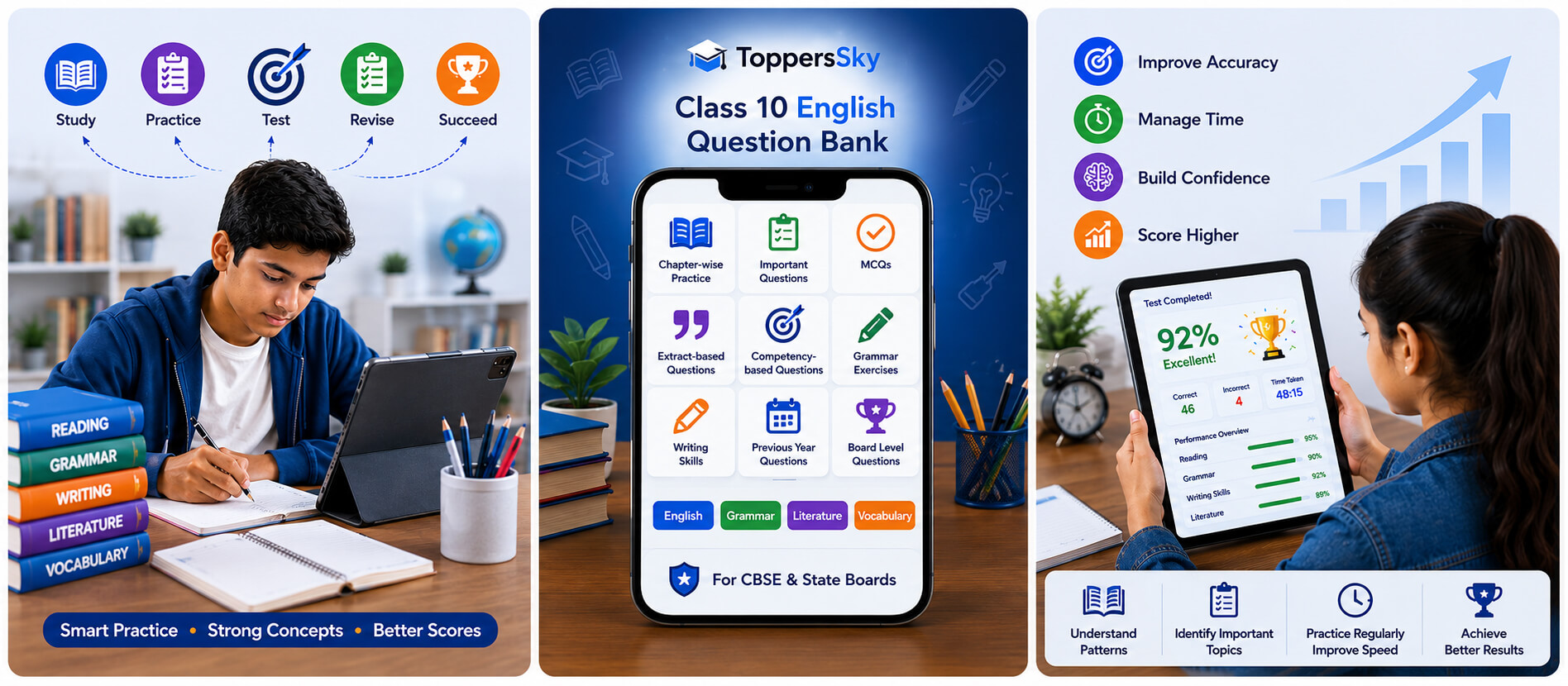Class 10 English Question Bank Banner