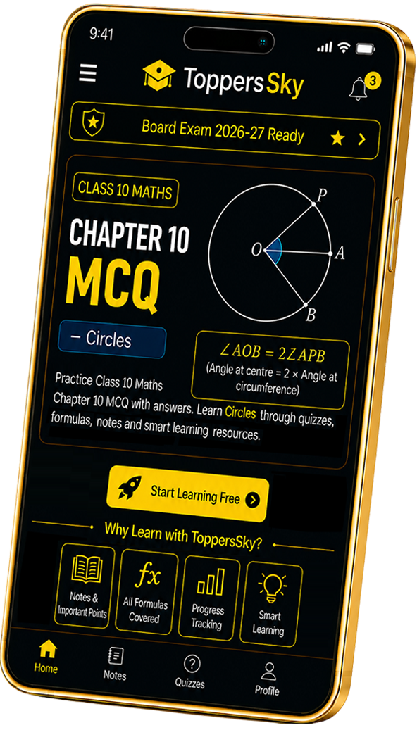 Class 10 Maths Chapter 10 MCQ