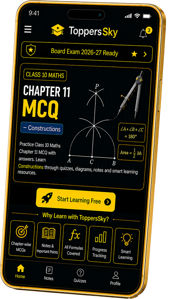 Class 10 Maths Chapter 11 MCQ