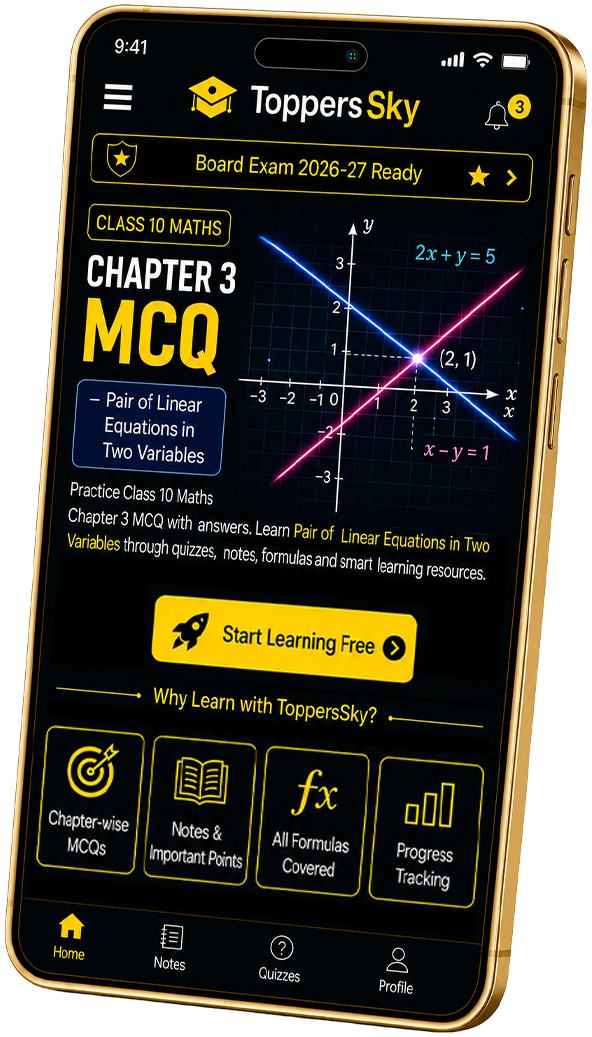Class 10 Maths Chapter 3 MCQ