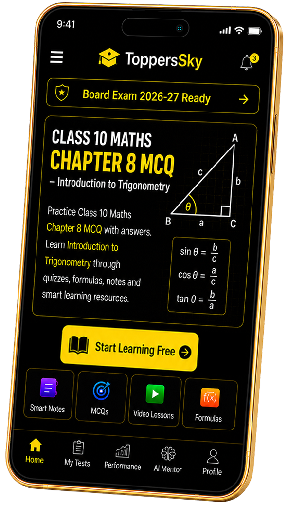 Class 10 Maths Chapter 8 MCQ