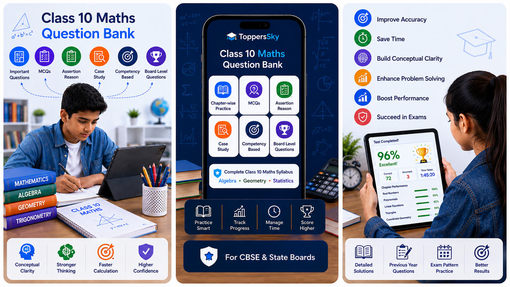 Class 10 Maths Question Bank Banner
