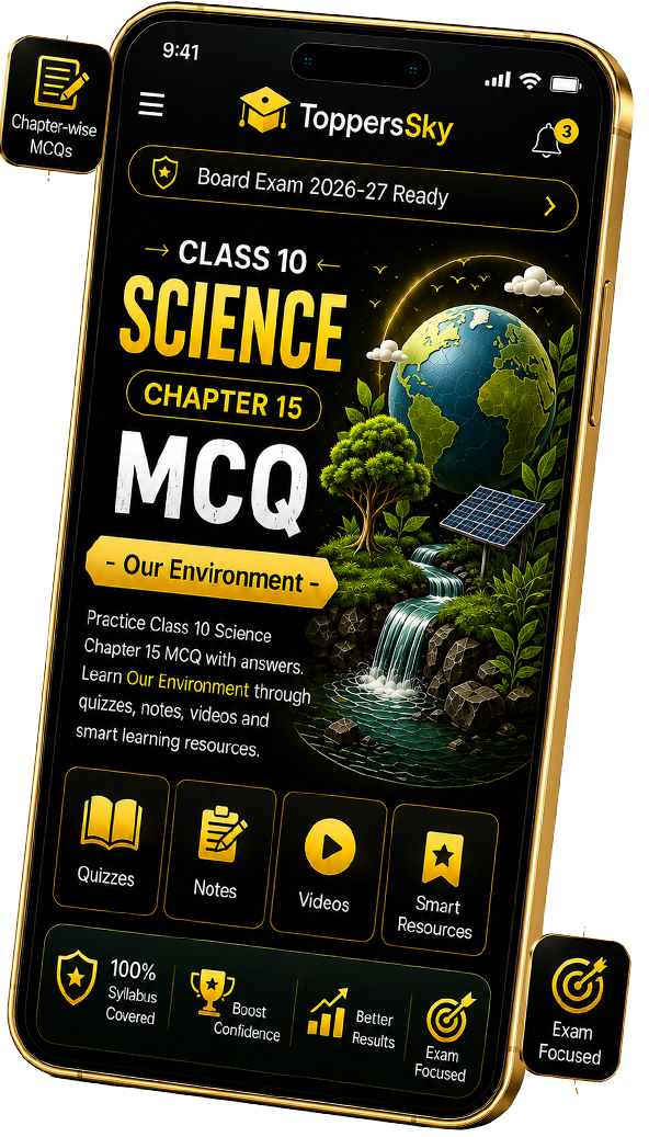 Class 10 Science Chapter 15 MCQ