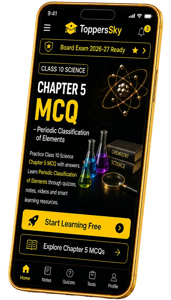 Class 10 Science Chapter 5 MCQ