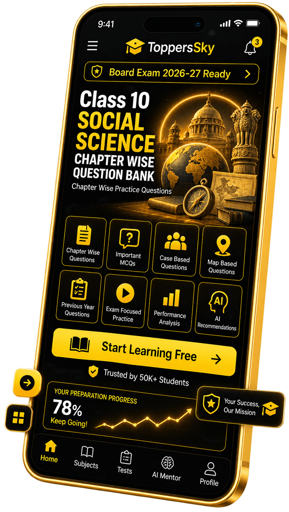 Class 10 Social Science Chapter Wise Question Bank Banner
