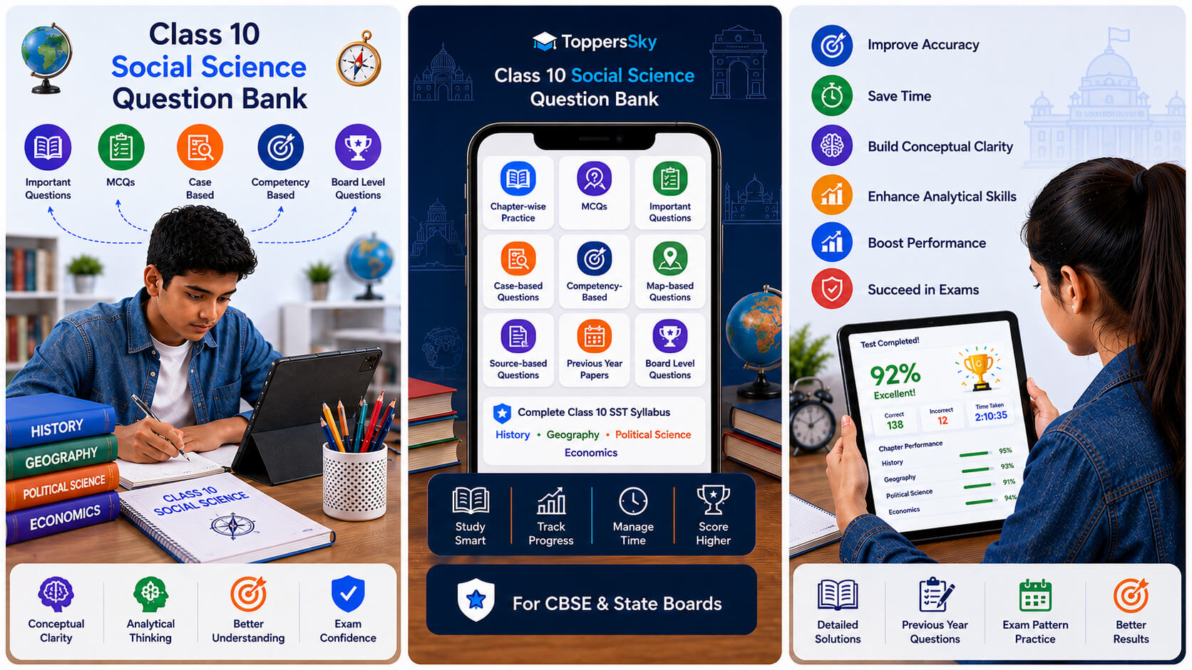Class 10 Social Science Question Bank Banner