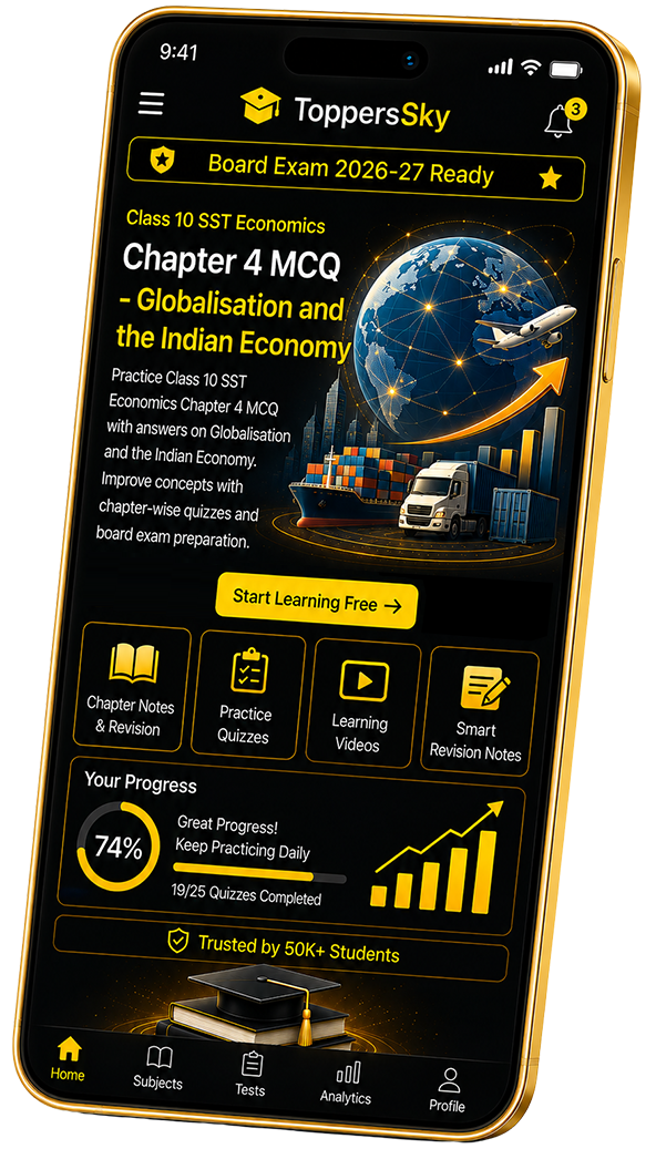Class 10 SST Economics Chapter 4 MCQ
