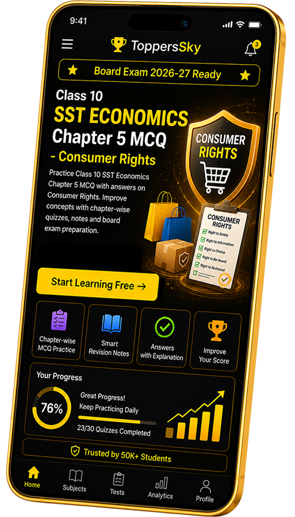 Class 10 SST Economics Chapter 5 MCQ