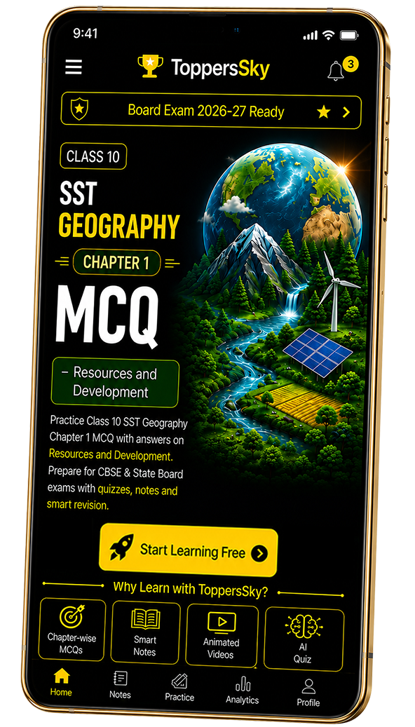 Class 10 SST Geography Chapter 1 MCQ