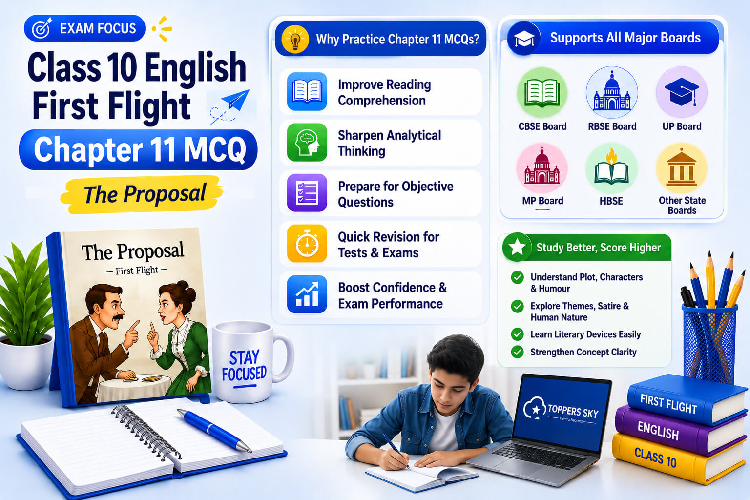 The Proposal Quiz Banner / English MCQ Dashboard