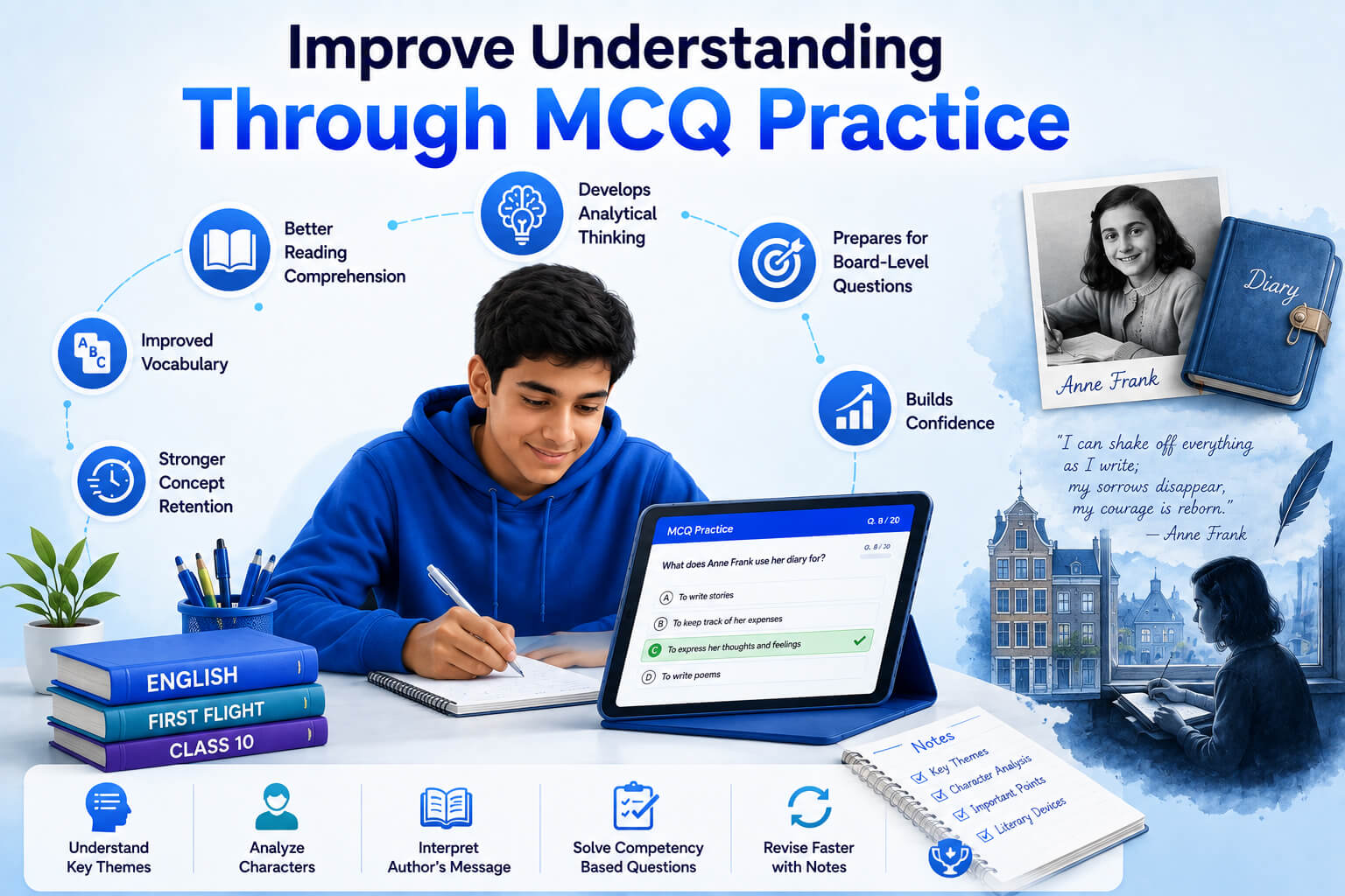 AI Quiz Dashboard - Interactive MCQ Practice - Student Performance Dashboard