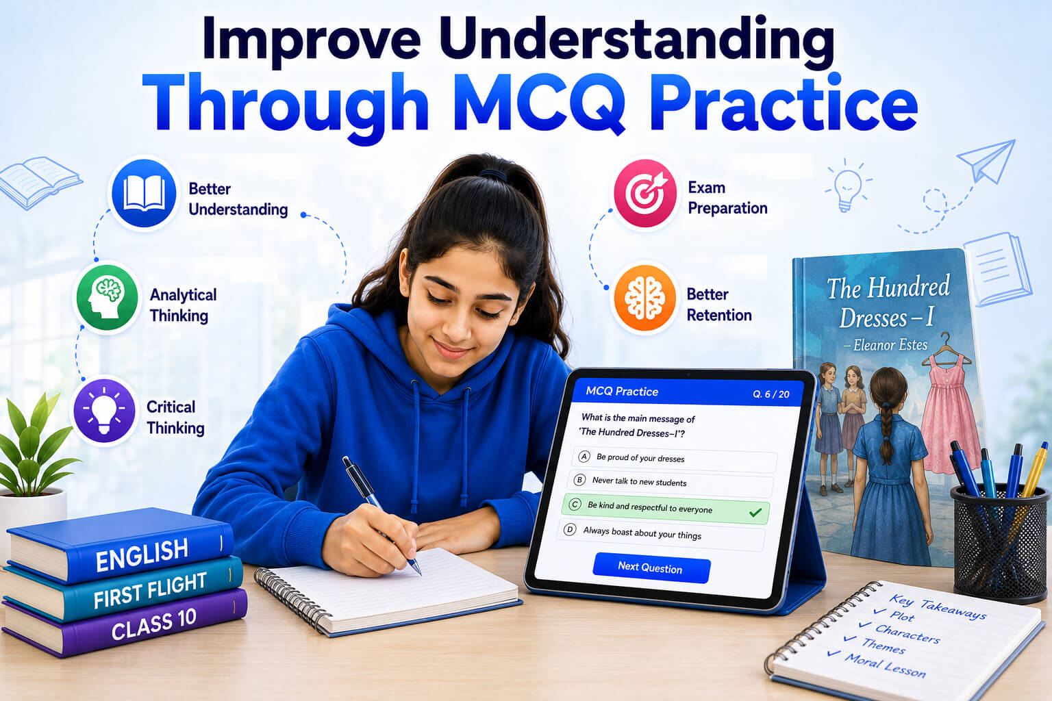 AI Quiz Dashboard - Interactive MCQ Practice - Student Performance Dashboard
