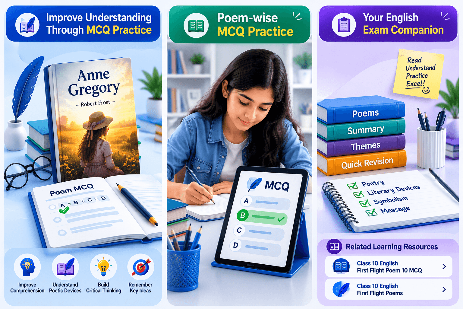 AI Quiz Dashboard - Interactive Poetry Practice - Student Performance Dashboard