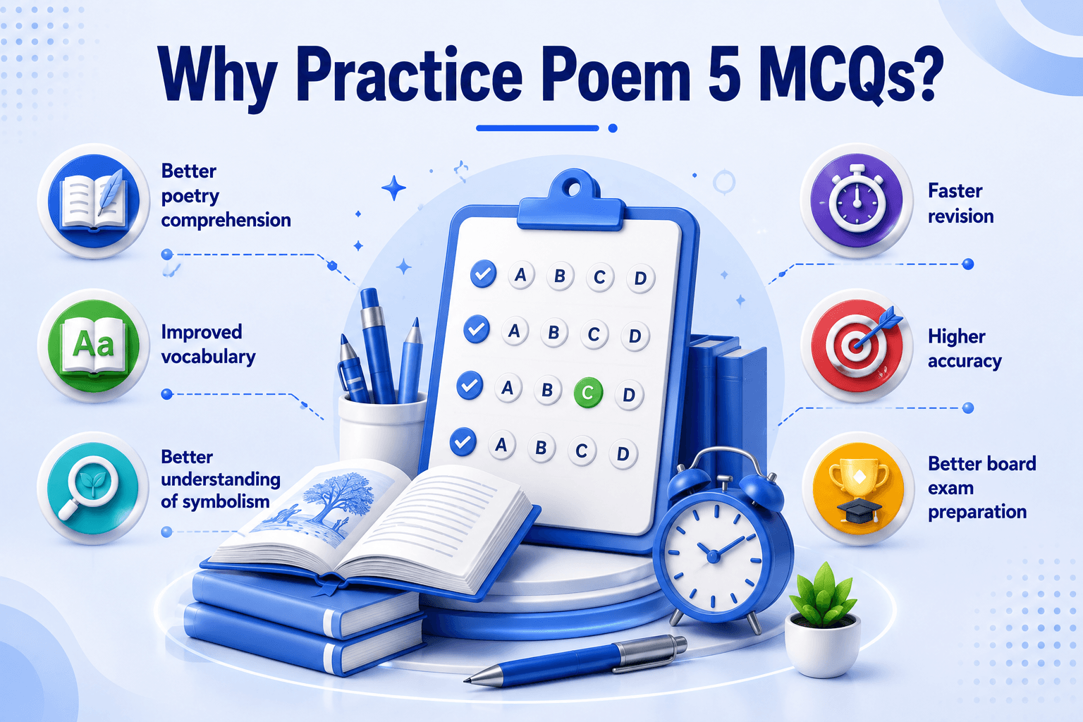 Poetry Quiz Dashboard - Student Solving Poetry MCQs - Learning Progress Dashboard