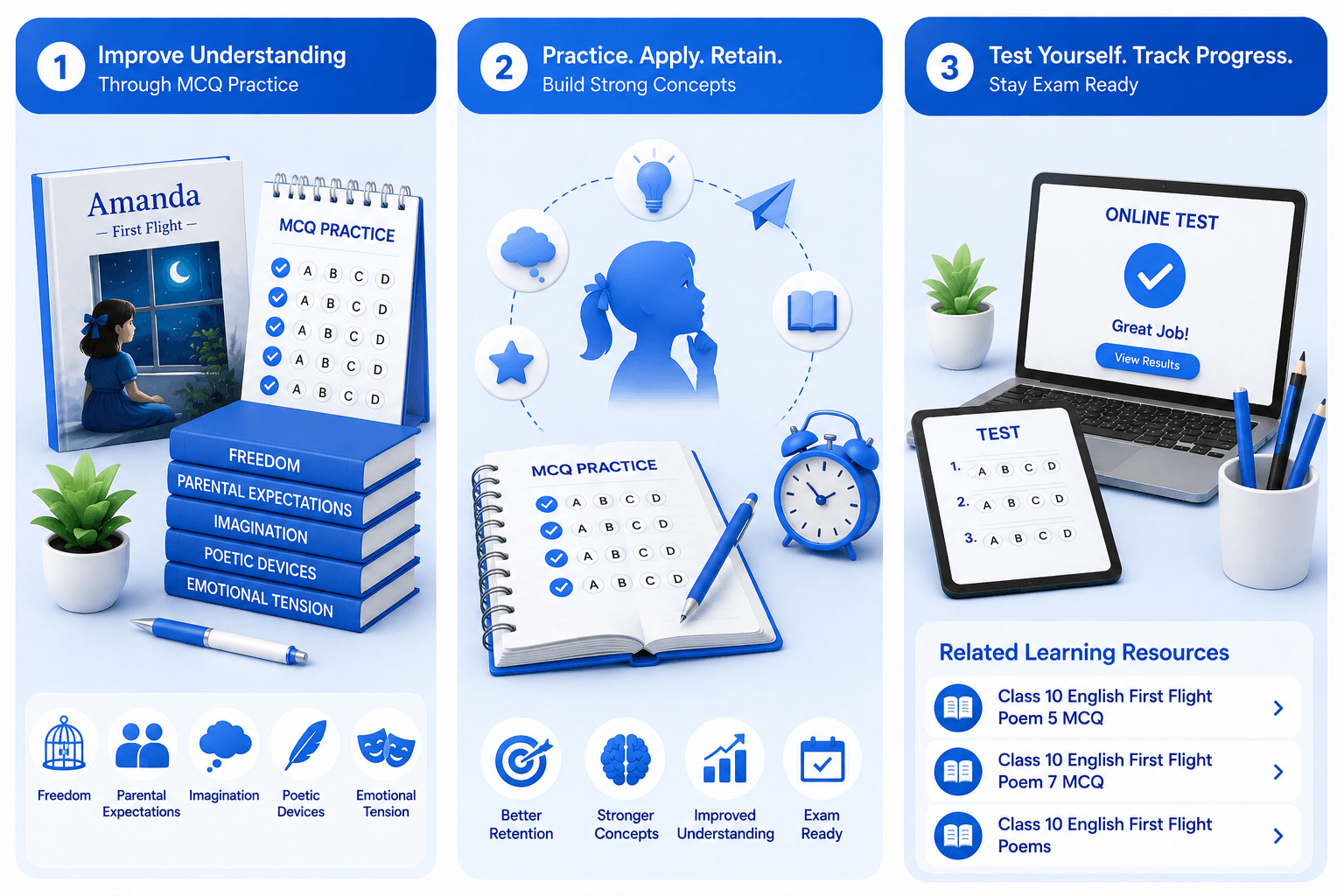 AI Quiz Dashboard - Interactive Poetry Practice - Student Performance Dashboard