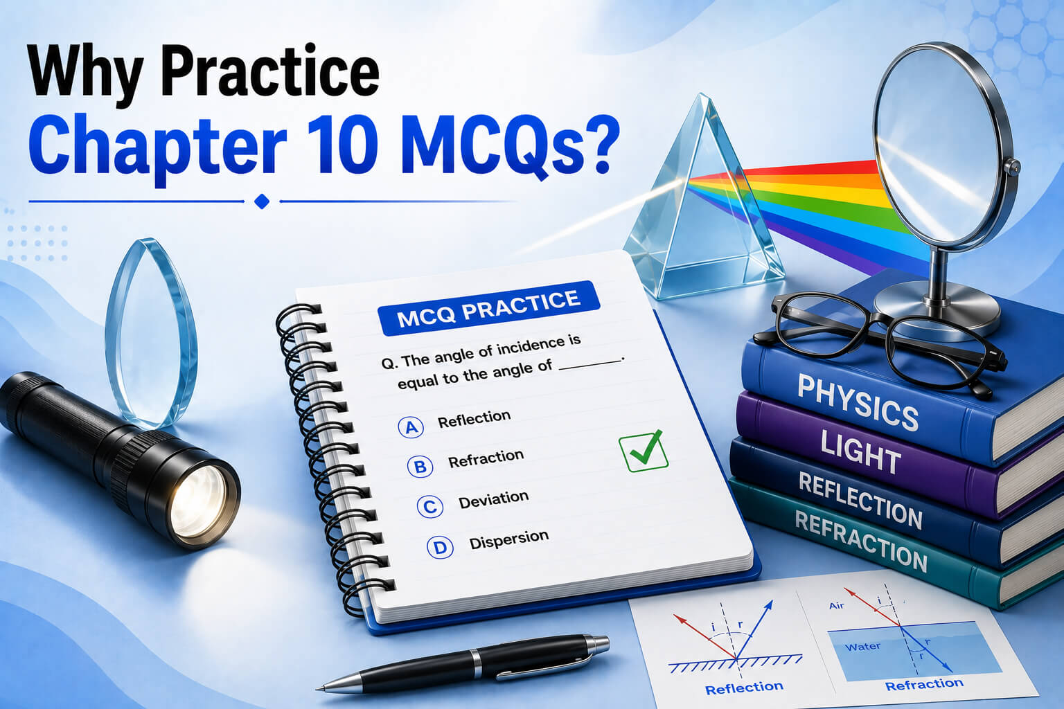 Physics Quiz Dashboard - Student Practicing MCQs - Learning Progress Analytics