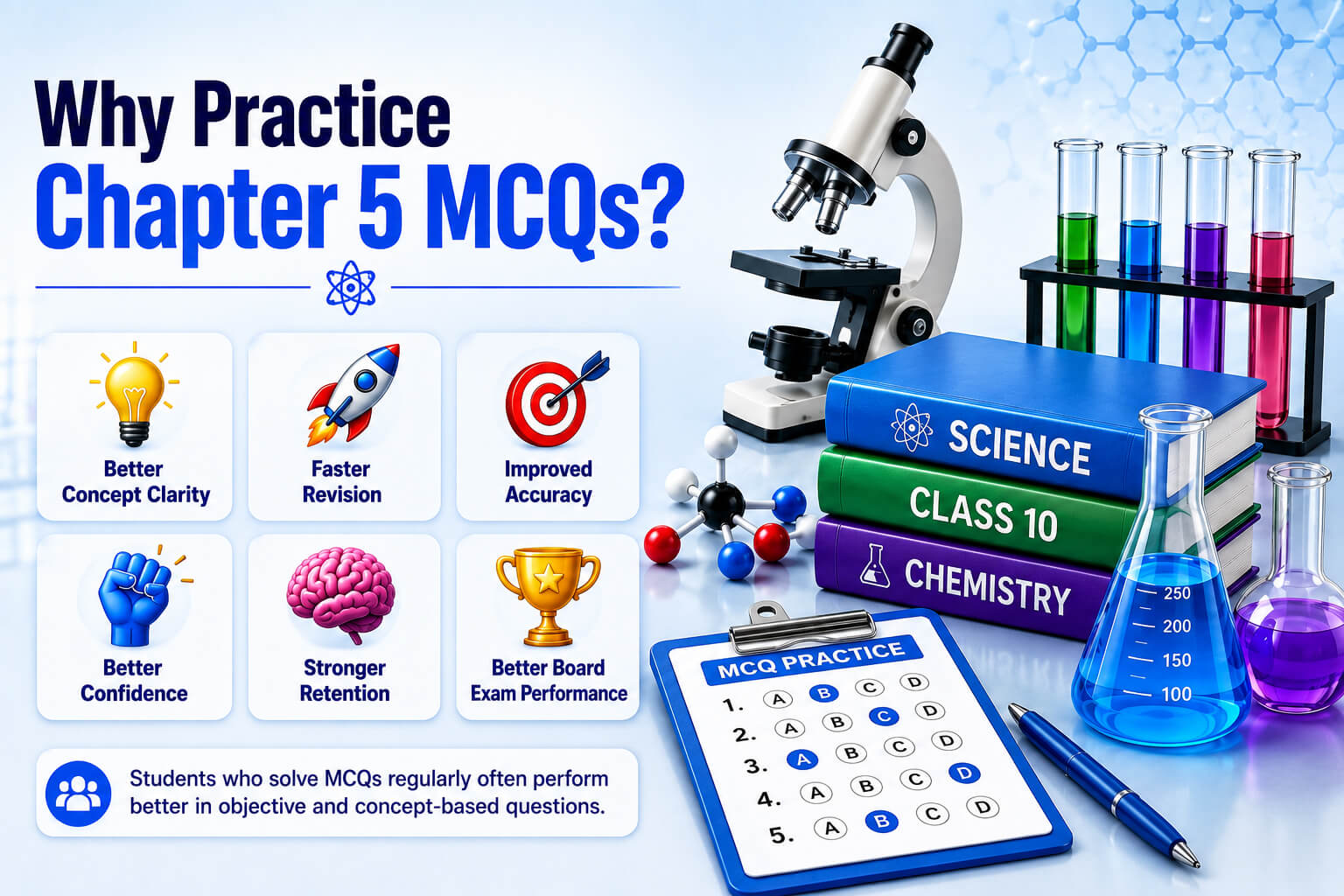 Science Quiz Dashboard - Student Practicing MCQs - Learning Progress Analytics