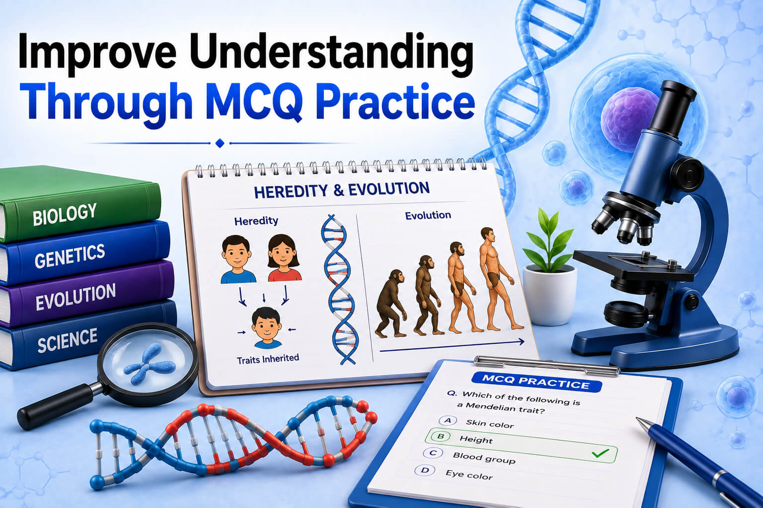 MCQ Practice Screen - AI Quiz Dashboard - Student Progress Analytics